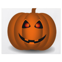 Halloween pumpkin flyer design