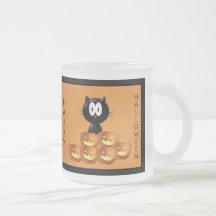 Halloween Pumpkin Frosted Mug!