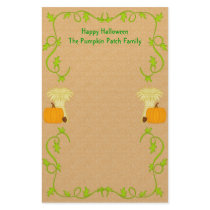 Halloween Pumpkin Harvest Stationery