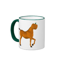 Halloween Pumpkin Horses Coffee Mugs