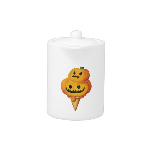 Halloween Pumpkin Ice Cream Cone