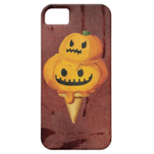 Halloween Pumpkin Ice Cream Cone iPhone 5 Case