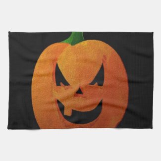 Halloween Pumpkin Kitchen Towel