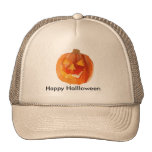 Halloween Pumpkin Mesh Hats