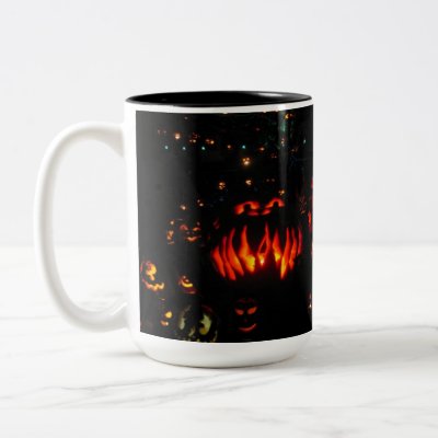 halloween pumpkin mugs