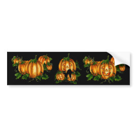HALLOWEEN PUMPKIN PATCH by SHARON SHARPE bumpersticker