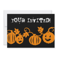Halloween Pumpkin Patch Invite invitation