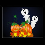 Halloween Pumpkin Patch Recipe Card Post Card