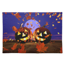 Halloween Pumpkin Play Placemats