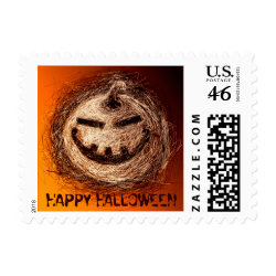 Halloween Pumpkin Postage stamp