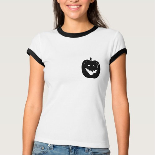 Halloween Pumpkin Silhouette. Black. Custom shirt