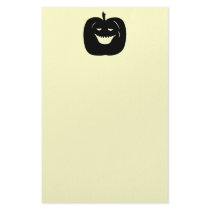 Halloween Pumpkin Silhouette. Black. Customized Stationery