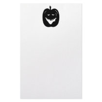 Halloween Pumpkin Silhouette. Black. Stationery Design