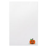Halloween pumpkin stationery design