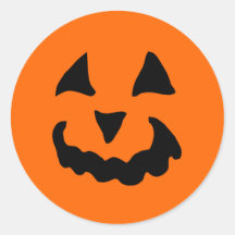 Halloween Pumpkin Stickers (6 Large)