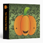 Halloween Pumpkin Vinyl Binder
