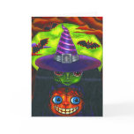 Halloween Pumpkin Witch Card Halloween Pumpkin Witch Card