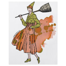 Halloween pumpkin witch flyers
