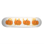 Halloween Pumpkin with Grin. Skate Board Deck