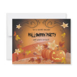 Halloween Pumpkins, Autumn Leaves & Swirls