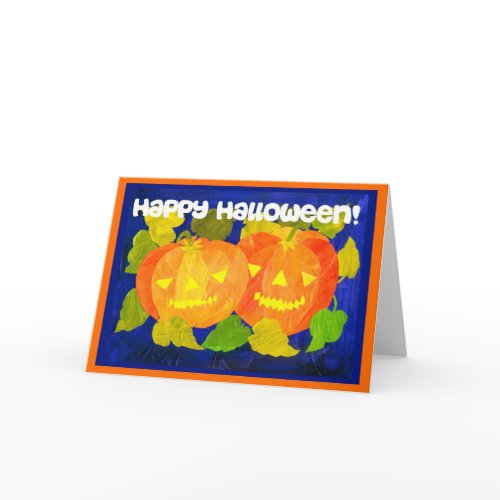 Halloween Pumpkins Greeting Card card