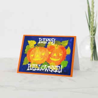 Halloween Pumpkins Greeting Card card