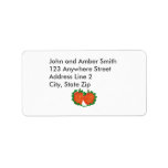 Halloween Pumpkins in Love Address Labels labels