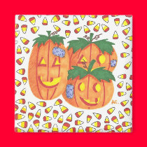 Halloween pumpkins magnets