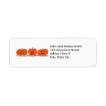Halloween Pumpkins Return Address Labels labels