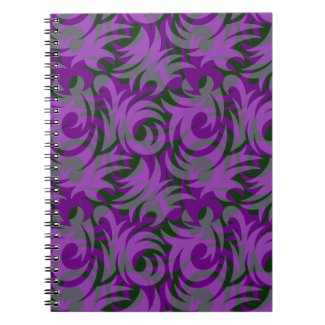 Halloween Purple and Green Swirl Decoration Journals