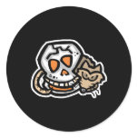 halloween rat and skull stickers