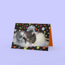 Halloween Rattie - card