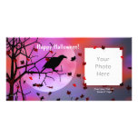 Halloween Raven Night Picture Card