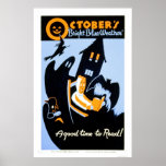 Halloween Reading 1937 WPA Posters