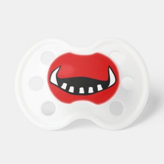 Halloween Red Monster Mouth Baby Pacifier