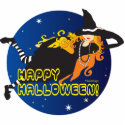 halloween redhaired witch photo sculptures