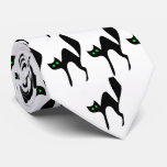 Halloween Retro Black Cat Tie