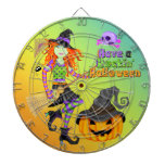 Halloween Rockin Witch Dart Board