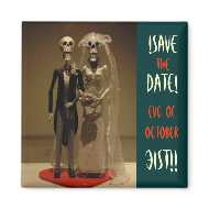 Halloween Save the DATE Fridge Magnets