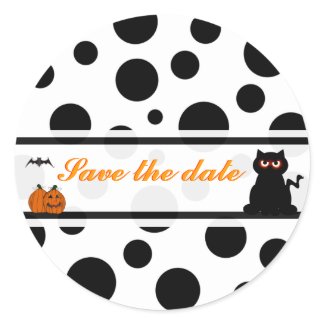 Halloween Save the dater Stickers sticker