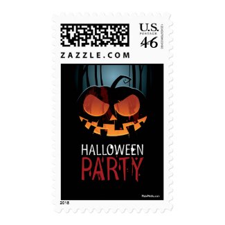 Halloween Scare Postage Stamp