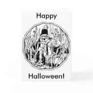 Halloween Scarecrow Card card
