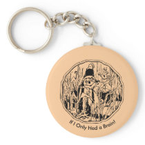 Halloween Scarecrow No Brain Keychain