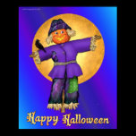 Halloween Scarecrow Poster