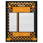 Halloween Scarecrow Recipe Page Customized Letterhead
