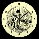 Halloween Scarecrow Wall Clock wall clocks