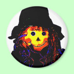 Halloween Scarecrow Yellow The MUSEUM Zazzle Gifts magnets