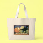 Halloween Scaredy Cat Canvas Bag
