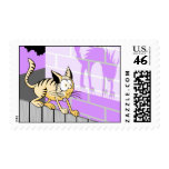 Halloween Scaredy Cat postage