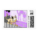 Halloween Scaredy Cat postage